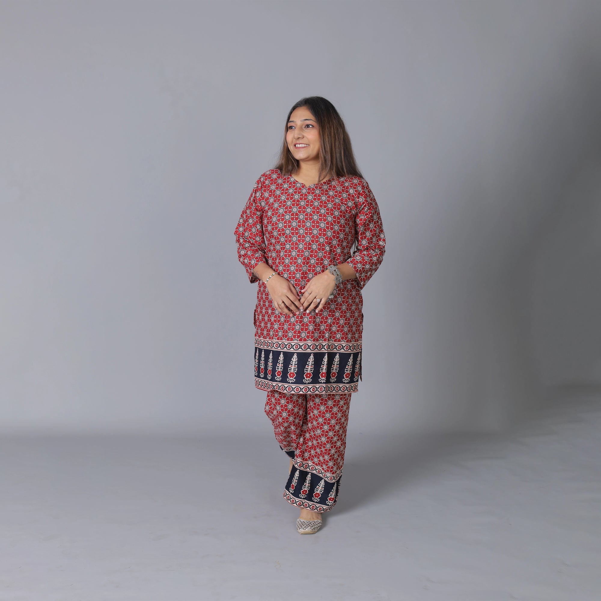 Pure Cotton Kalamkari Print Suit Set