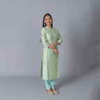 Pure Bamboo Silk Kurti with Pant