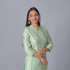 Pure Bamboo Silk Kurti with Pant
