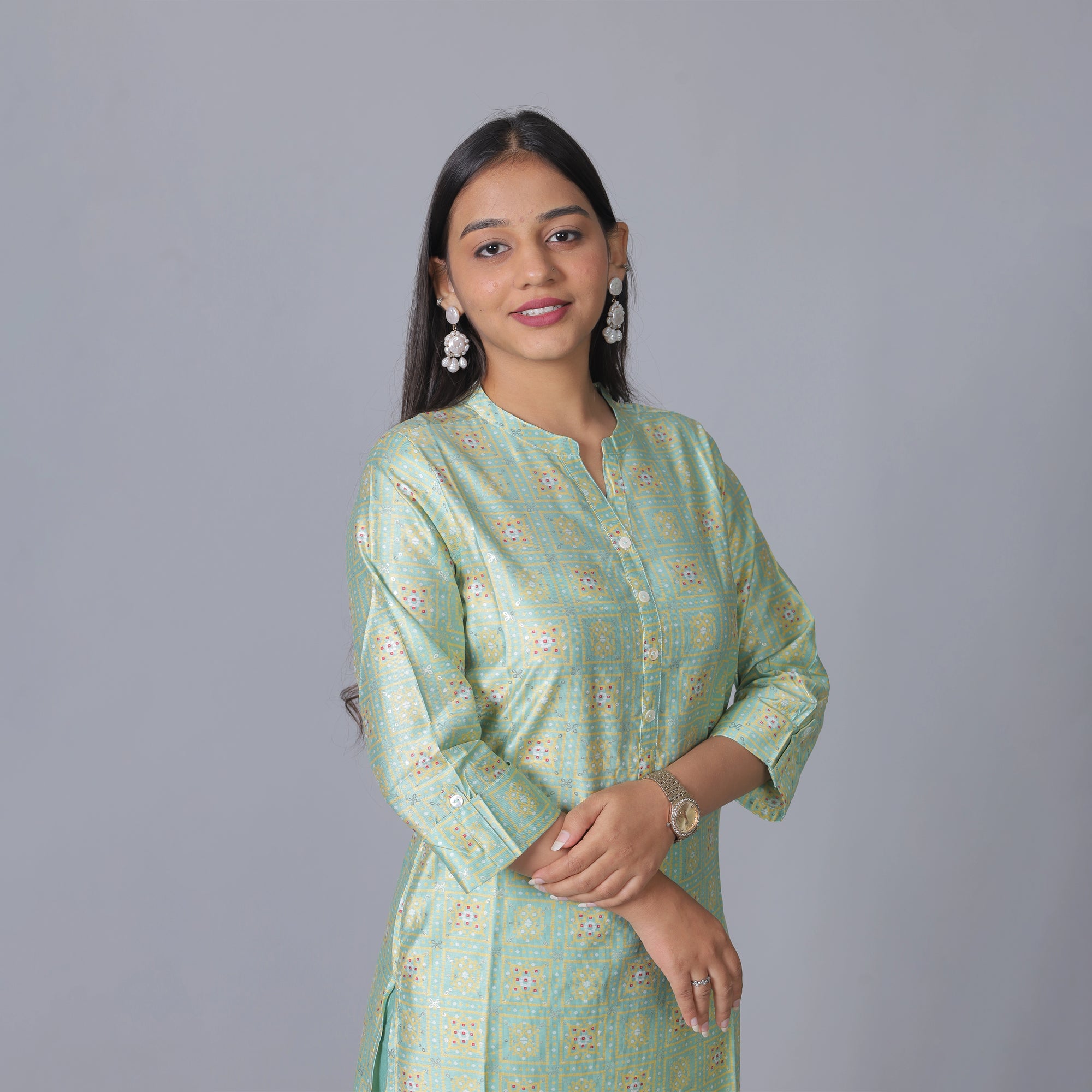 Pure Bamboo Silk Kurti with Pant