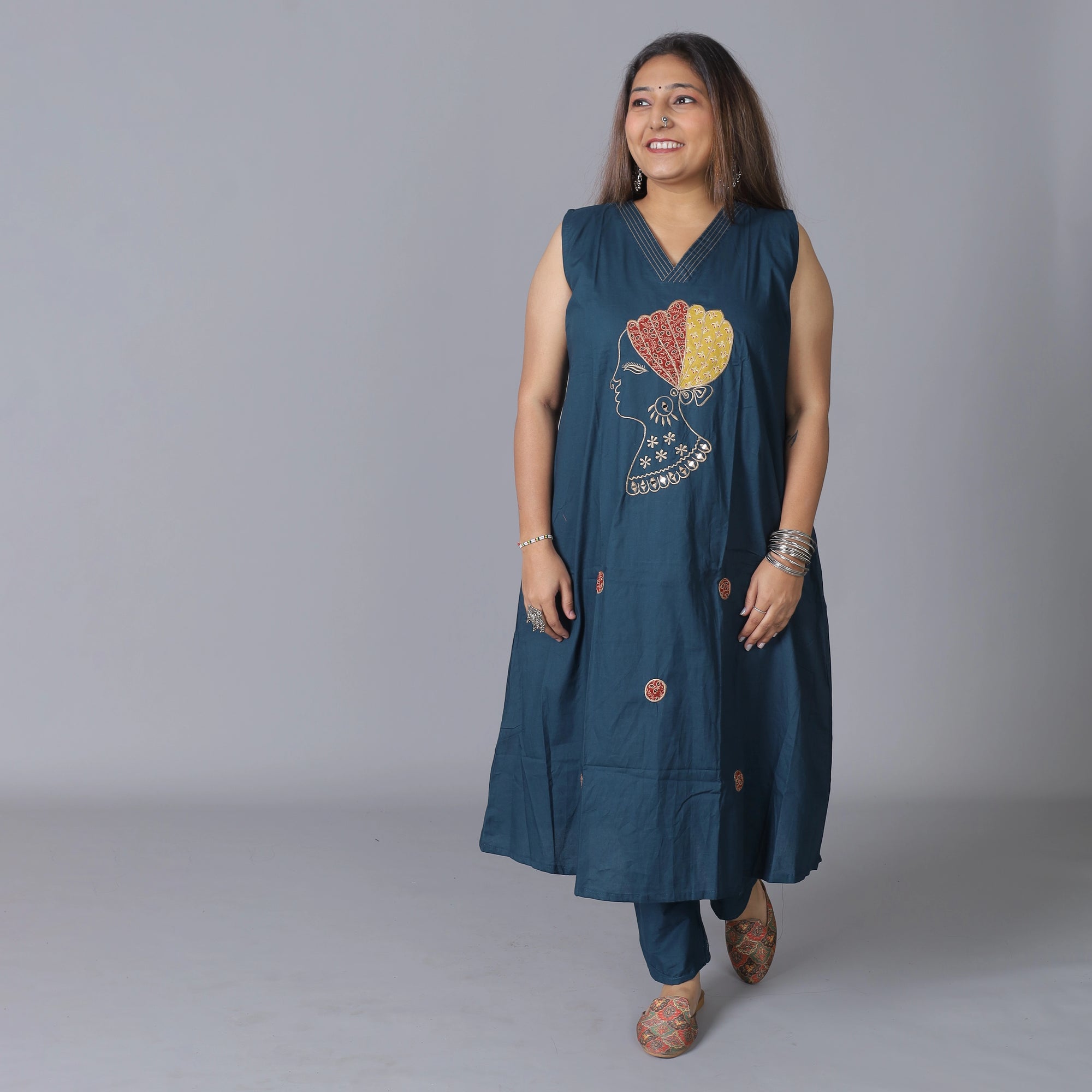 Pure Dhabu Cotton Kurti
