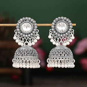 Silver Plated Jhumka