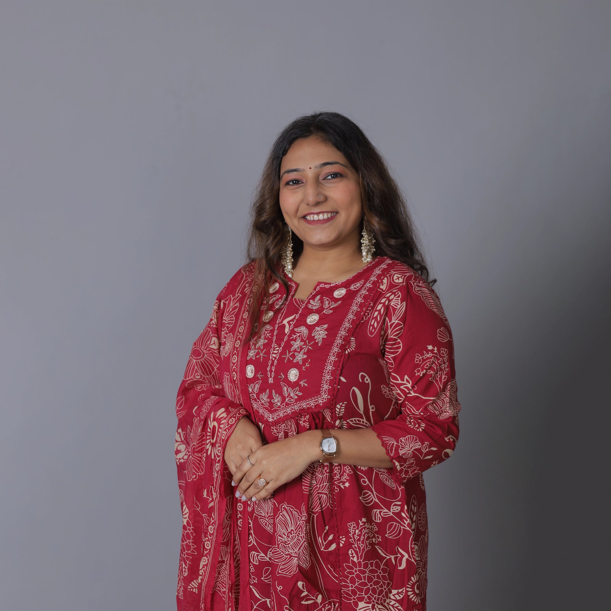 Pure-cambric cotton jaipuri print