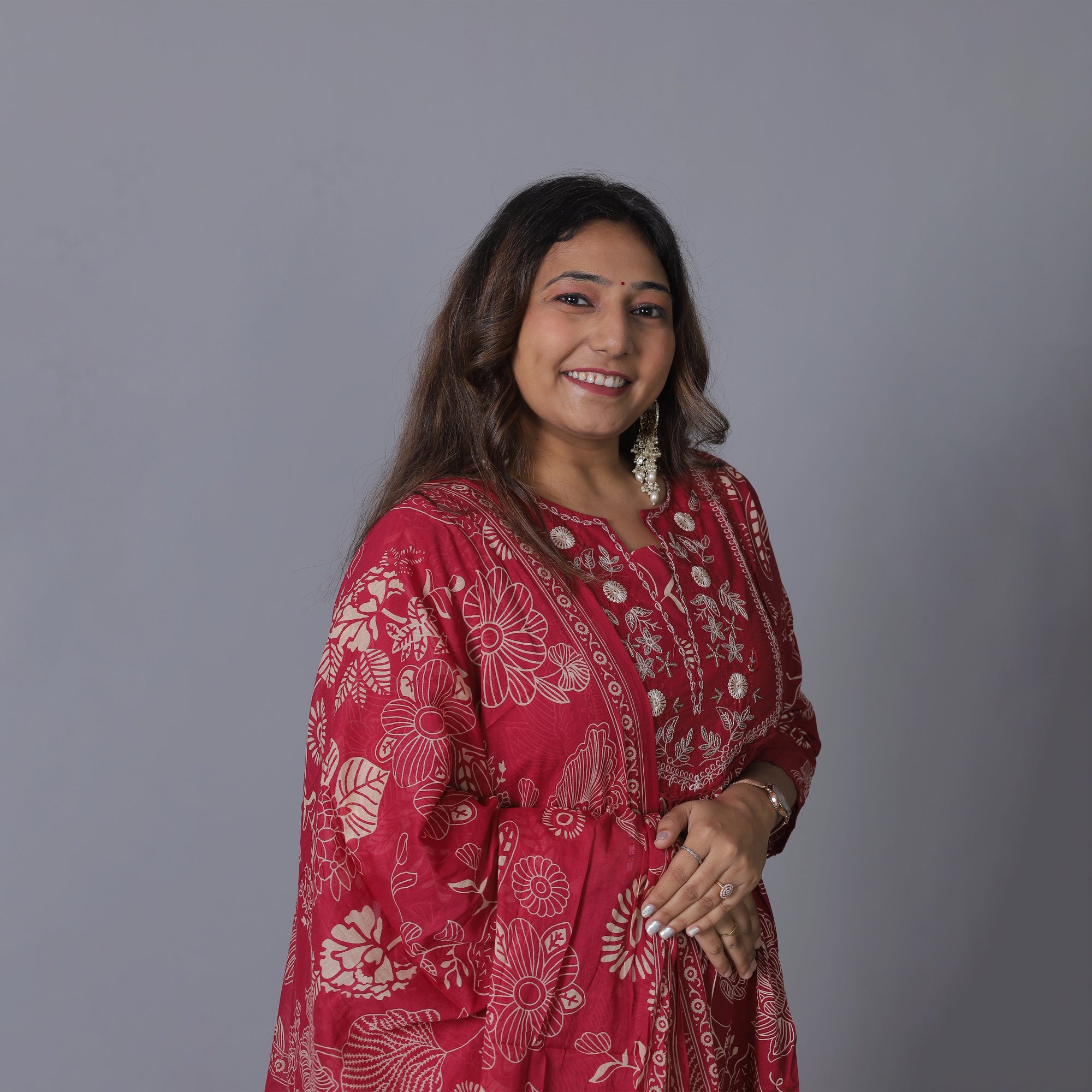 Pure-cambric cotton jaipuri print